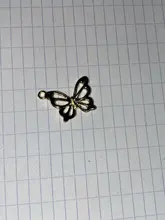 Dijes de mariposa de 14x19mm, 10 Uds., insectos para fabricación de joyas, pendientes, colgante, collar y pulsera, dijes