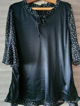 Kimono de talla grande para mujer, Blusa de gasa de lunares, ropa de manga larga, moda coreana, 2021