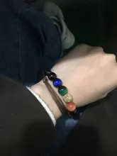 Pulsera de piedra Natural de galaxia para hombres y mujeres, pulsera curativa de constelaciones de los once del universo, joyería misteriosa