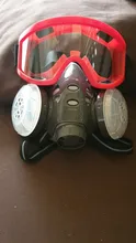Mascarilla de seguridad para carpintero, protector para pulidora, a prueba de polvo y con 10 filtros nuevo, máscara respiratoria antipolvo con filtro dual