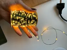 Led-String-Lights Green-Cable Tree Holiday-Decorration Christmas Outdoor Waterproof 100m