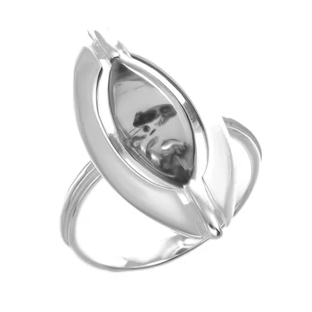

Silver ring with Amber