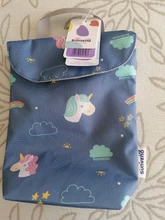 Sunveno-Bolsa de pañales para bebés, organizador reutilizable impermeable con impresiones de moda, bolsa de tela húmeda/seca, bolsa de almacenamiento para mamás, bolsa de pañales de viaje