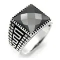

Turkish Jewelry 925 Sterling Silver Ring Real Gemstone Men Rings Male Jewelry Rings For Mens Rings Women Men's Rings Mens ring