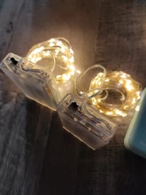 Light-String Garland Copper-Wire-Lights Battery-Power Festoon Fairy LED Christmas Feimefeiyou