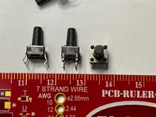 50 Uds 6X6X5/4,3/5,5/6/7/8/9/10/13MM tacto interruptor de botón de empuje interruptor 12V cobre 4PIN DIP Micro interruptor para TV/juguetes/home/botón de uso
