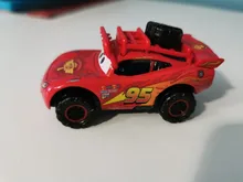 Disney Pixar-Coche de juguete de Cars 3 para niños, vehículo de aleación fundido a presión, Rayo McQueen, Jackson Storm Ramirez 1:55, n. ° 95