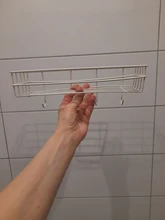 Suction-Basket-Organizer Storage-Rack Iron Punch-Free-Shelf Bathroom Kitchen Metal Home-Corner