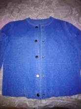 Suéter de piel de visón para mujer, cárdigan de manga larga holgado de terciopelo para otoño e invierno, novedad de 2020