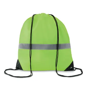 

Lot 25 PCs rope Bag reflective STRI Yellow neon Measures 36X40CM