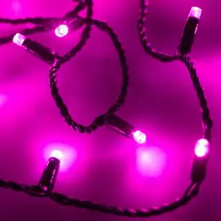 025806 Светодиодная гирлянда ARD-STRING-CLASSIC-10000-BLACK-100LED-STD PINK(230V, 7W) ARLIGHT