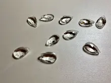 Pendant Jewelry Chandelier Suncatcher-Spacer Crystal-Prism Glass Faceted Clear Tear DIY