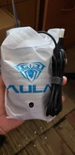 AULA-ratón óptico H512 RGB con retroiluminación para videojuegos, dispositivo con 12 botones de programación, 5000 DPI, con cable USB y teclas de fuego para ordenador portátil y de escritorio