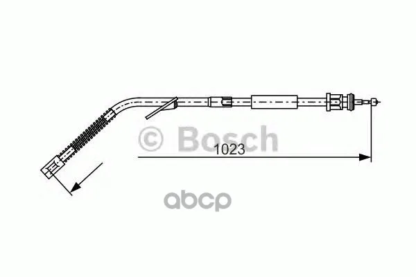 Трос Стояночного Тормоза R Mercedes: T2/Ln1 86-94 Bosch арт. 1987477125