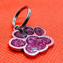 Keyring Pendant Collar-Accessories Dog-Id-Tag Metal Personalized Name-Tags Engraving