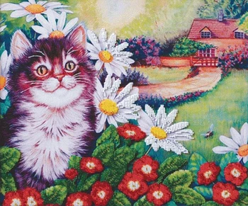 

B-554 set for embroidery with beads 'чарівна митмит, 35*28 cm