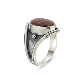 

Silver 925 Sterling Star Stone Handwork Ring