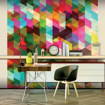 

Wall mural-Colourful Geometry - 400x309 cm
