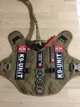 Dog-Harness Loop Dog-Molle-Vest Working Tactical with 2-Metal Buckle Hook Clip Handle