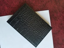 Cuero de la PU de patrón de cocodrilo pasaporte viaje cartera funda para pasaportes titular de la tarjeta de identificación Unisex de crédito caso porte carta