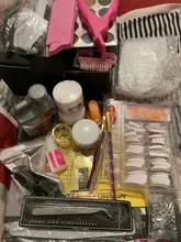 Polvo de acrílico conjunto de herramientas de fresado Set de extensiones de manicura uñas de Gel esmalte de herramientas para decoraciones de manicura Kit de uñas