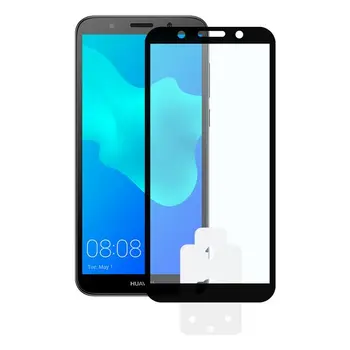 

Tempered Glass Mobile Screen Protector Huawei Y5 2018 KSIX 2.5D Black