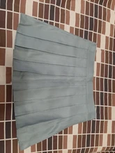 XLOTUS-Falda plisada a cuadros para mujer, falda de cintura alta con costuras para estudiantes, minifalda bonita de baile para chicas 2020