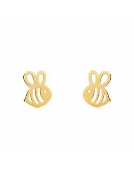 

Gold earrings girl Bee (9Kts)