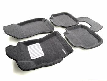 

Textile 3D mats euromat3d luxe in the salon for Subaru Legacy (2010-) with a metal heel