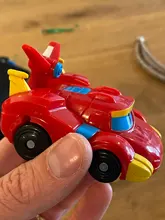 Figuras de acción Min Gogo Dino ABS para niños, juguete de transformación de dinosaurio para regalo, Deformación de coche, avión, REX, PING, VIKI, TOMO
