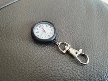 Reloj de bolsillo para enfermera, cronógrafo analógico de cuarzo con esfera redonda a la moda, con llavero médico, Unisex