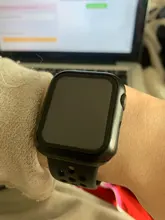 Vidrio + para Apple Watch Serie 6 5 4 3 SE 44mm 40mm watch cuero, iWatch 42mm 38mm Protector de pantalla + cubierta de apple Watch Accesorios