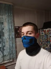 Mascarilla de esqueleto para ciclismo, máscara de calavera medio rostro, bufanda de fantasma multiuso para ciclismo