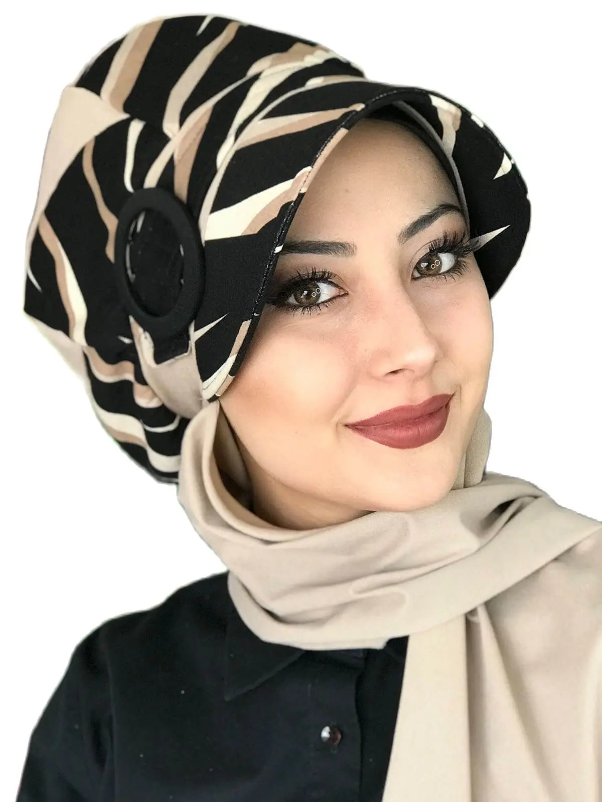 Chapeau foulard bleu marine foncé pour femme, pratique et élégant, mode  musulmane, chapeau de prière, hijab islamique, saisonnier, 03 utilisation,  2 pièces - AliExpress