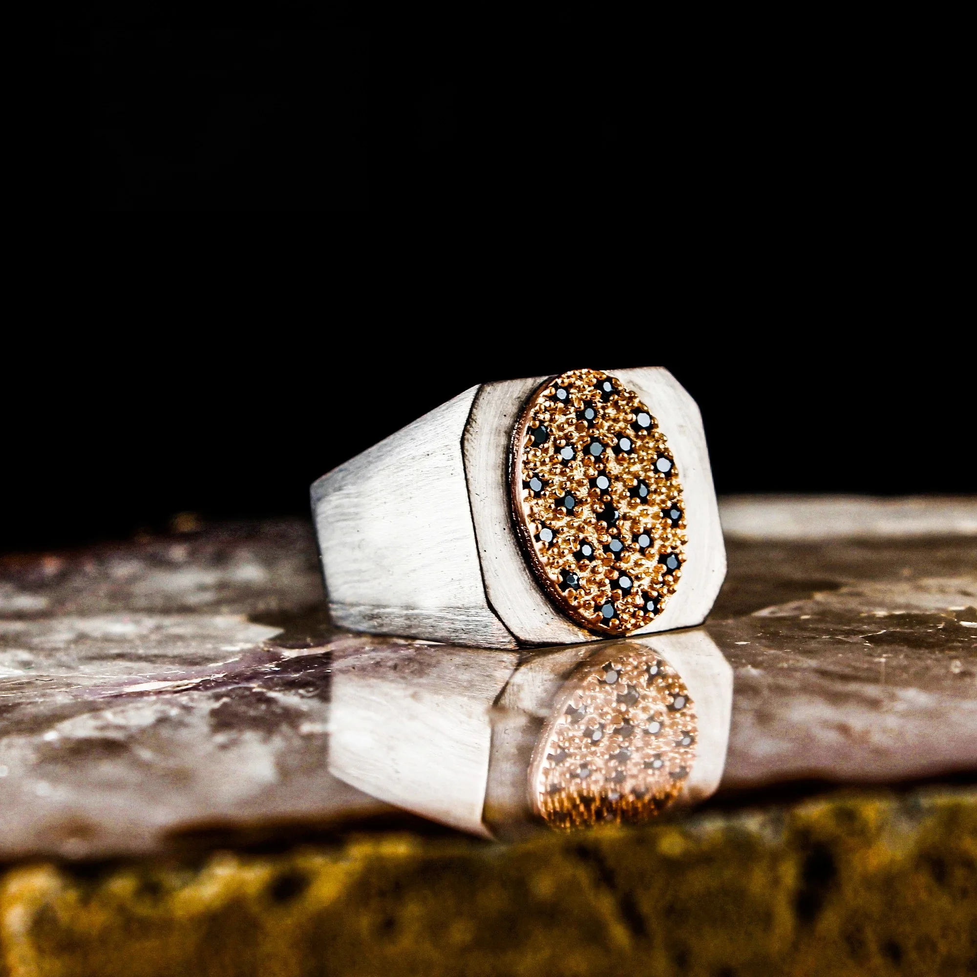 

Real Pure 925 Sterling silver ring real Zircone stone hand made made in turkey luxury and trendy model vintage style model