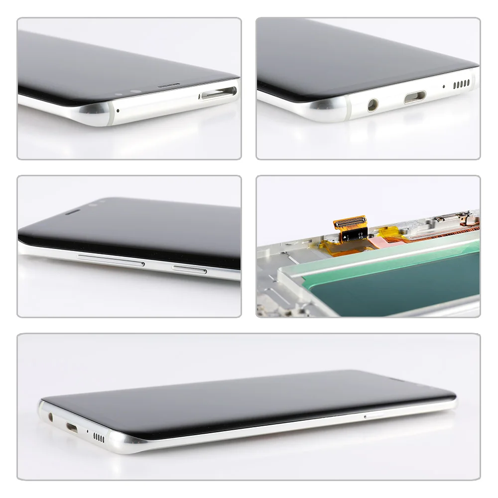 OEM Super AMOLED для samsung Galaxy S8 Plus lcd сенсорный экран amoled дисплей Оцифровка сборка замена рамка без ожогов тени