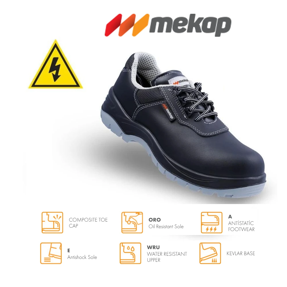 

Anti-static Electrician Safety Shoes S2-S3 Composite Toe Cap, Oil Water Resistant, Anti-shock, Kevlar Base, Antistatic Antishock