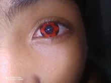 Lentes de contacto Sharingan para Cosplay, Lentes rojas de colores para ojos, Uchiha Sasuke, Hatake, Kakashi