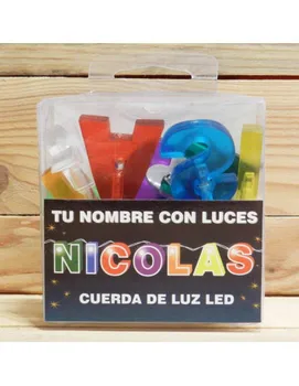 

LED LETTERS WITH NAME NICOLAS
