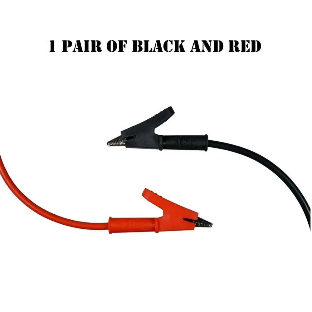 14awg силиконовые зажимы аллигатора тест свинца черный и красный 15A 1 метр Тестовый Кабель мягкий ПВХ Крокодил Зажимы тест ing провод с защитой