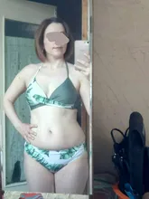 Swimwear Women Swimsuits Bikinis-Set Bathing-Suit Biquini Beach-Wear Leaf-Print Riseado