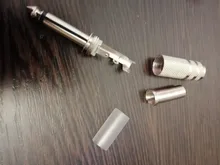 Conector de Audio enchufable para KTV, 2 uds., 6,35mm/6,5mm, Mono enchufe de amplificador, 6,35/6,5