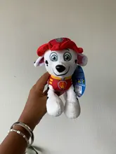 Figuras de acción de la patrulla canina para niños, juguete de peluche suave de 12 y 20cm con seguimiento de perros, modelo Apolo