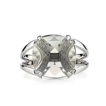 

Alcor ring with cubic zirconia and Swarovski crystal in silver
