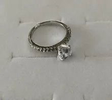 De alta calidad de Color de plata diamantes de imitación incrustaciones anillos para mujer anillo de boda regalo compromiso para mujeres envío gratuito