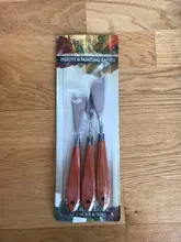 3 unids/set paleta profesional cuchillo mezclar aceite de pintura de acero inoxidable rascador espátula arte suministros para artista herramienta de pintura conjunto