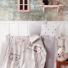 Комплект детской кроватки из хлопка | животные