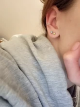 Pendientes de Clip de cristal coreanos para mujer, pendientes de circonia sin agujero, joyería falsa, aretes de un solo Clip para hueso del oído, aretes Kolczyki