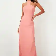 Trendyol вечернее платье с воротником TPRSS19AE0004