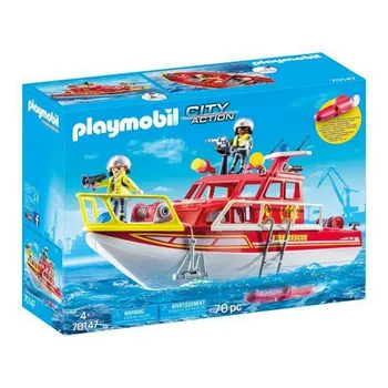 

Playset City Action Rescue Boat Playmobil (70 pcs)